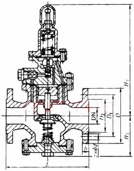 活塞式蒸汽减压阀结构图