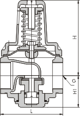 YZ11X支管减压阀结构图